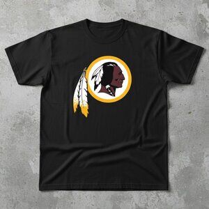 Washington Football Classic Logo Black NFL Graphic Tee